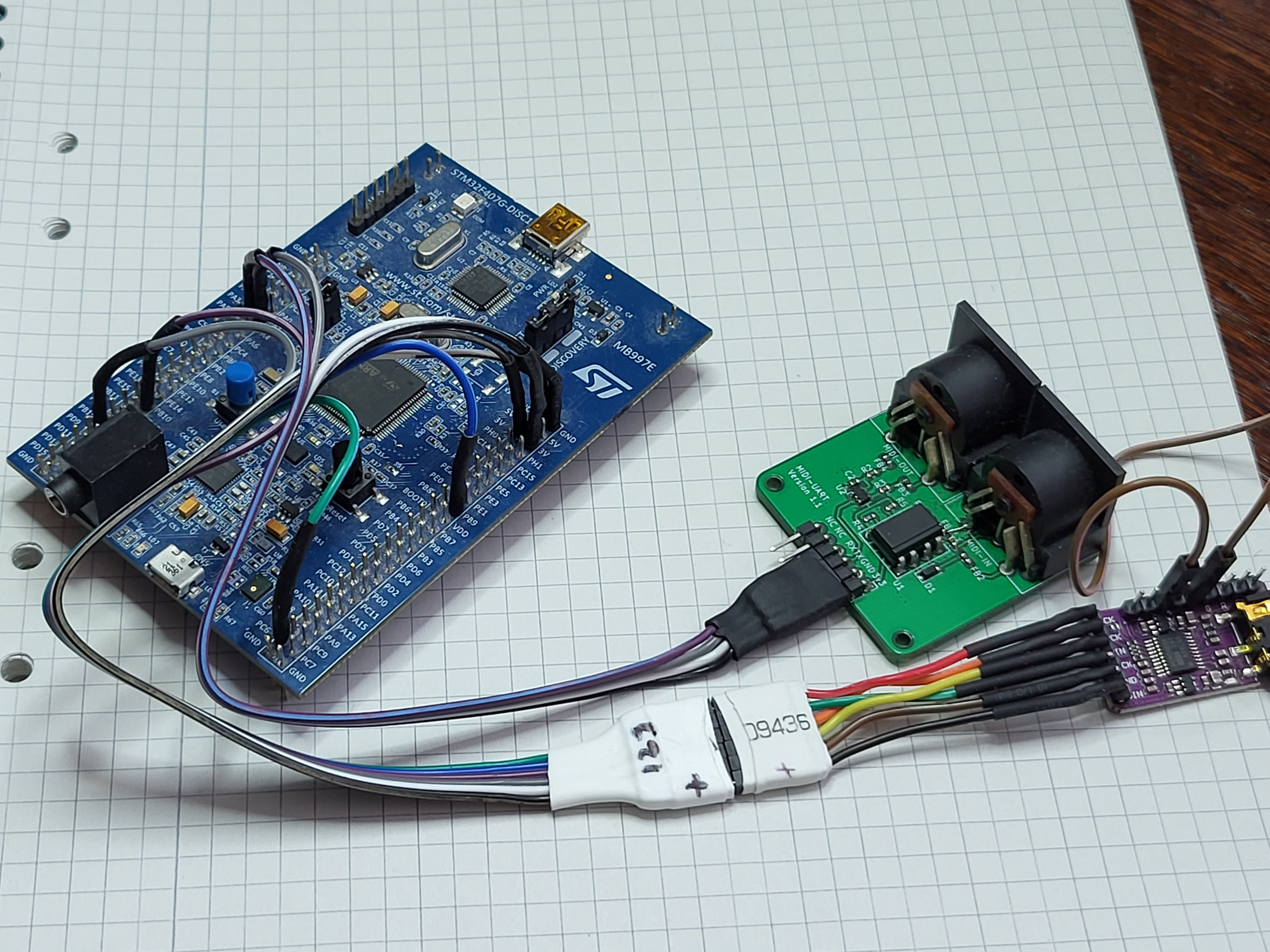 STM32F4 Discovery board with I2S audio